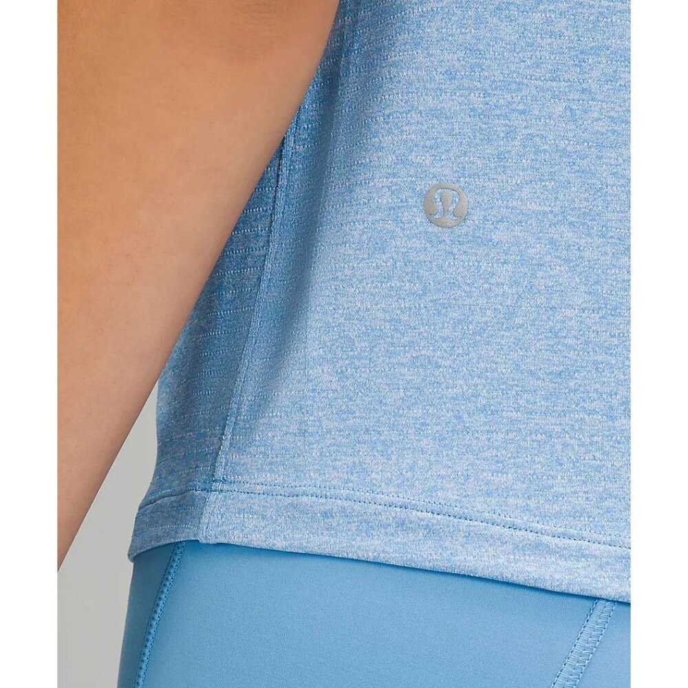 NWT Lululemon License to Train Classic Fit Tank in Heathered Aero Blue - Size 10 - Picture 4 of 7